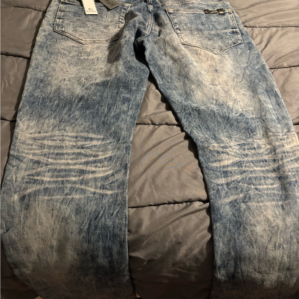 Buffalo David Bitton Distressed Blue Jeans